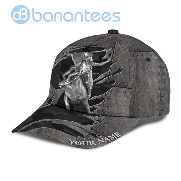 Personalized Bull Riding All Over Printed 3D Cap Product Photo