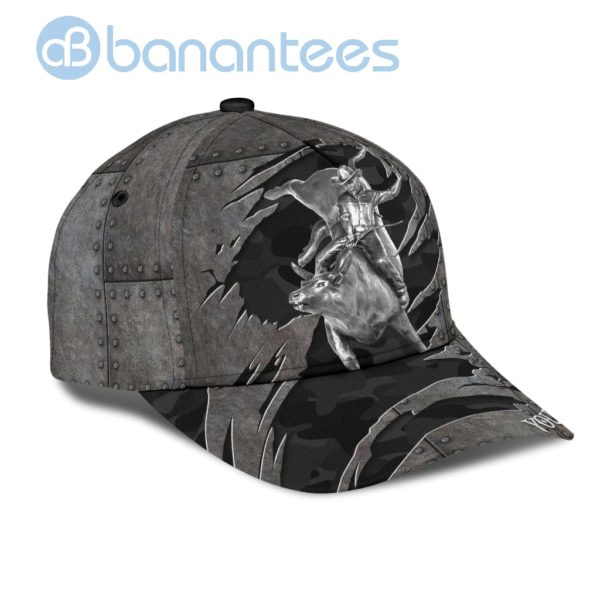 Personalized Bull Riding All Over Printed 3D Cap Product Photo