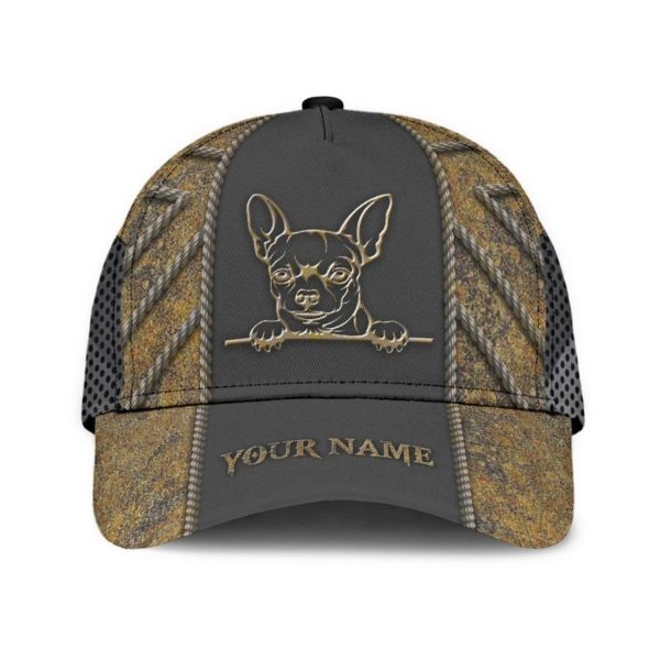 Personalized Chihuahua Printed 3D Cap Product Photo