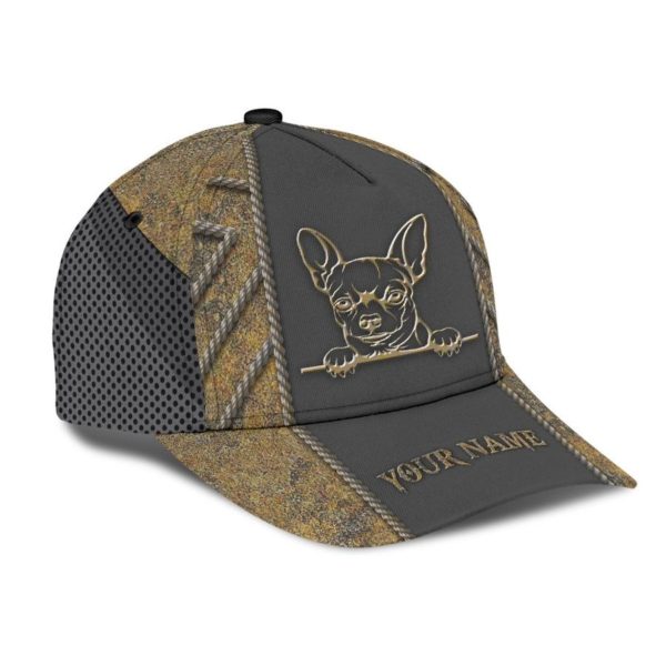 Personalized Chihuahua Printed 3D Cap Product Photo