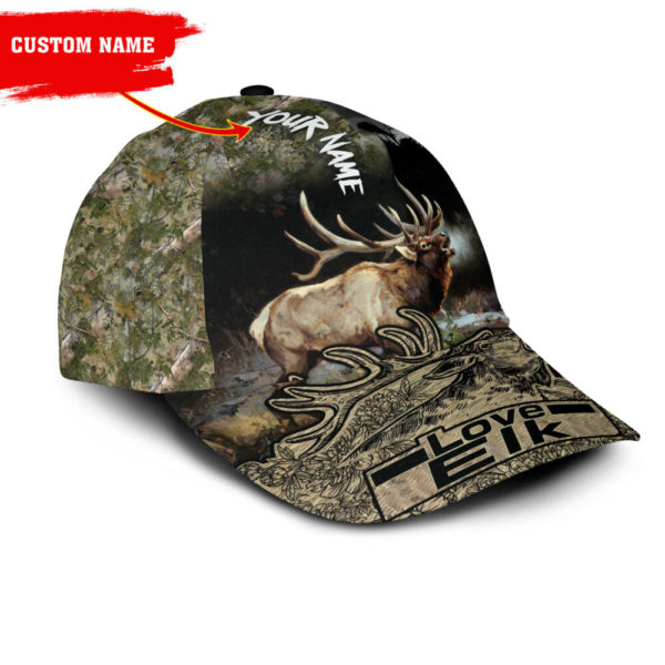 Personalized Deer Hunting Black All Over Printed 3D Cap Product Photo