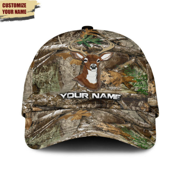 Personalized Deer Hunting Camo All Over Printed 3D Cap Product Photo