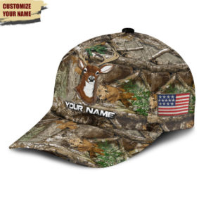 Personalized Deer Hunting Camo All Over Printed 3D Cap Product Photo