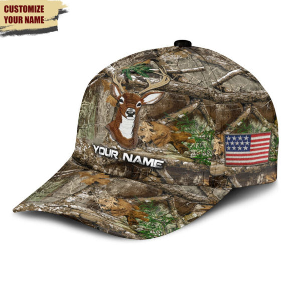 Personalized Deer Hunting Camo All Over Printed 3D Cap Product Photo