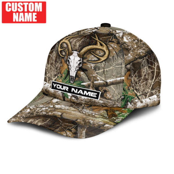 Personalized Deer Symbol Camo Hunting All Over Printed 3D Cap Product Photo