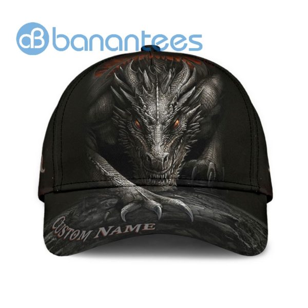 Personalized Dragon Black All Over Printed 3D Cap Product Photo