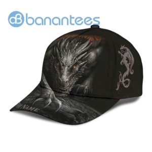 Personalized Dragon Black All Over Printed 3D Cap Product Photo