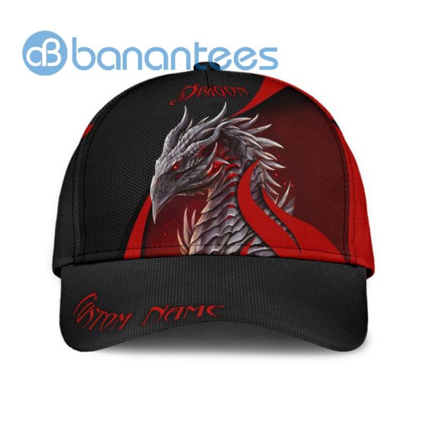 Personalized Dragon Red Black All Over Printed 3D Cap Product Photo