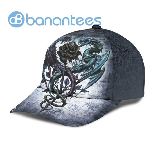 Personalized Dragon With Rose All Over Printed 3D Cap Product Photo