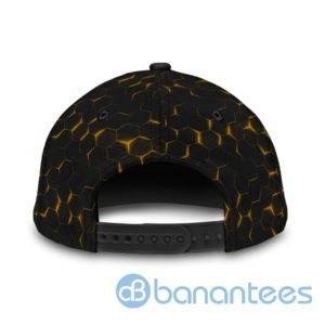 Personalized Excavator Heavy Equipment Black And Yellow 3D Cap Product Photo