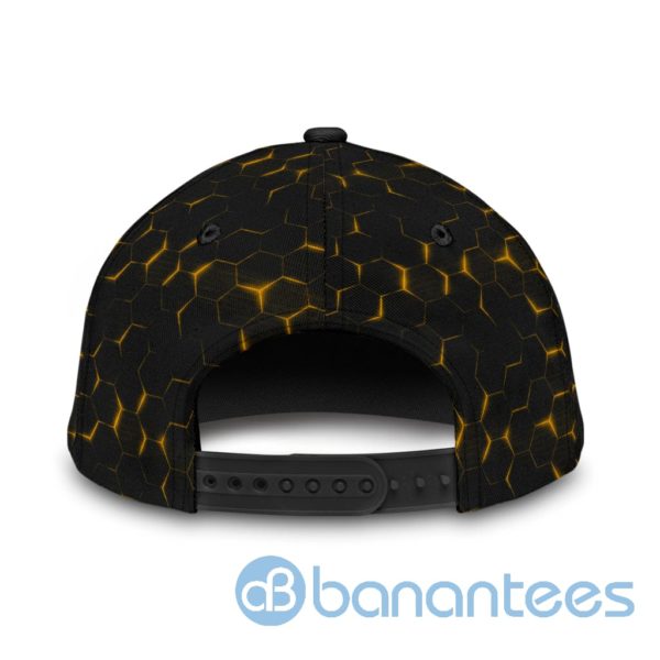 Personalized Excavator Heavy Equipment Black And Yellow 3D Cap Product Photo