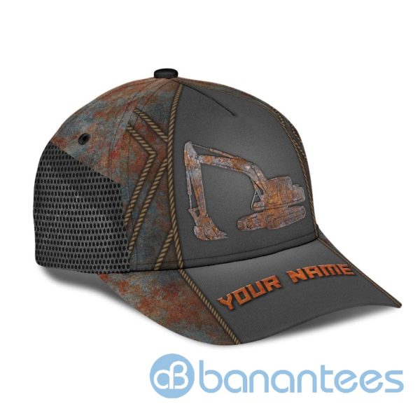Personalized Excavator Heavy Equipment Full Printed 3D Cap Product Photo