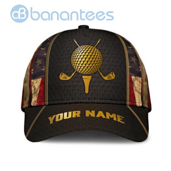 Personalized Golf America Flag All Over Printed 3D Cap Product Photo