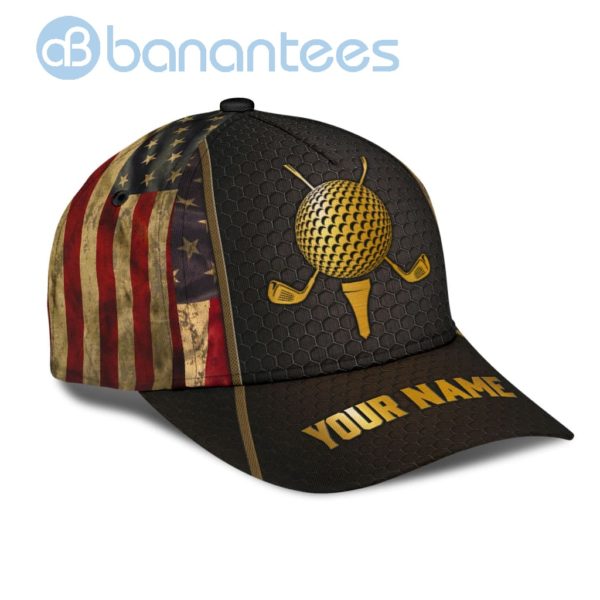 Personalized Golf America Flag All Over Printed 3D Cap Product Photo