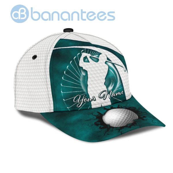 Personalized Golf Blue Color Golf All Over Printed 3D Cap Product Photo