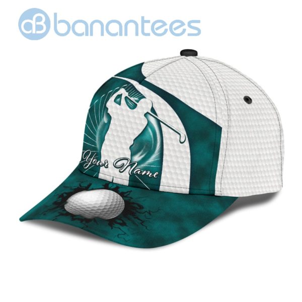 Personalized Golf Blue Color Golf All Over Printed 3D Cap Product Photo