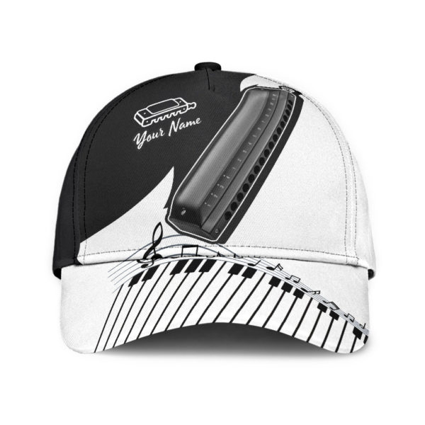 Personalized Harmonica Music Printed 3D Cap Product Photo