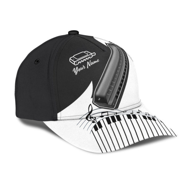 Personalized Harmonica Music Printed 3D Cap Product Photo