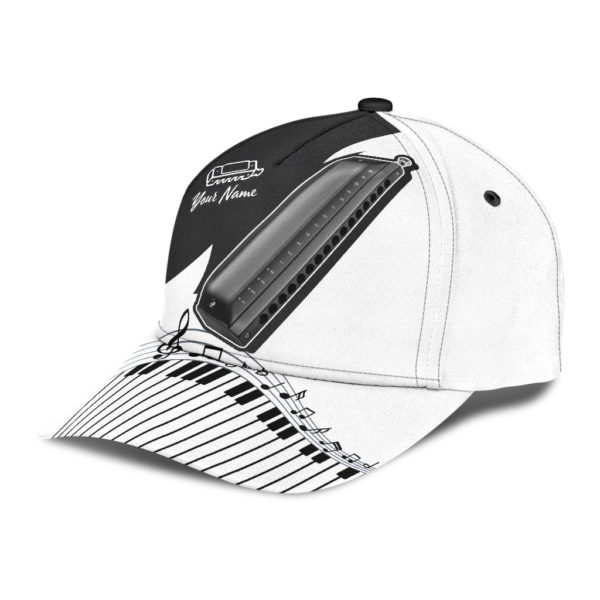 Personalized Harmonica Music Printed 3D Cap Product Photo