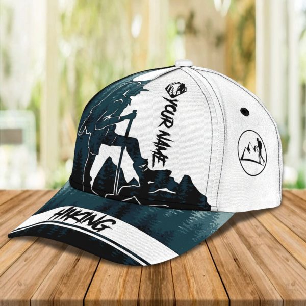 Personalized Hiking White All Over Print Cap Product Photo