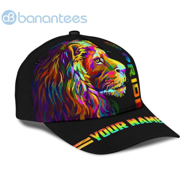 Personalized Lgbt Lion Pride Lgbtq Flag Black 3D All Over Printed 3D Cap Product Photo