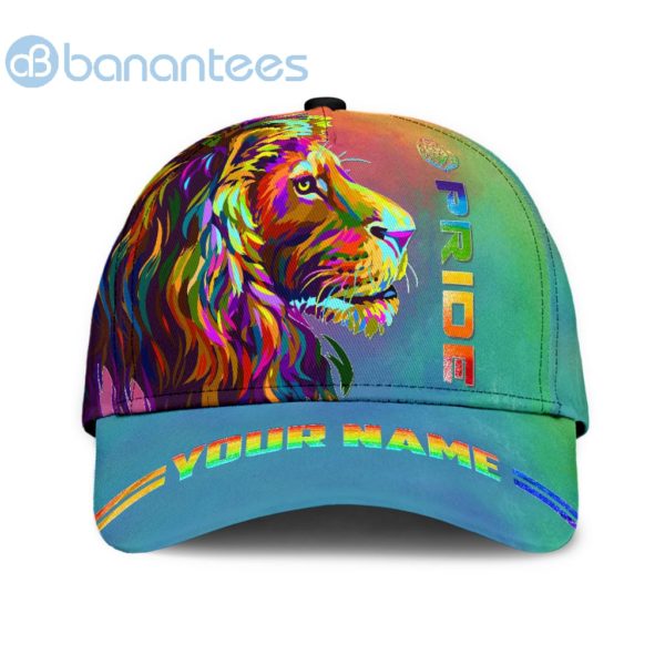 Personalized Lgbt Lion Pride Lgbtq Flag Color 3D All Over Printed 3D Cap Product Photo