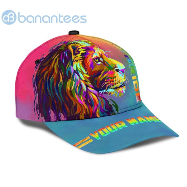 Personalized Lgbt Lion Pride Lgbtq Flag Color 3D All Over Printed 3D Cap Product Photo