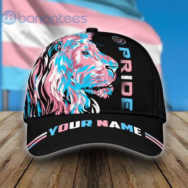 Personalized Lgbt Lion Pride Transgender Black 3D All Over Printed 3D Cap Product Photo