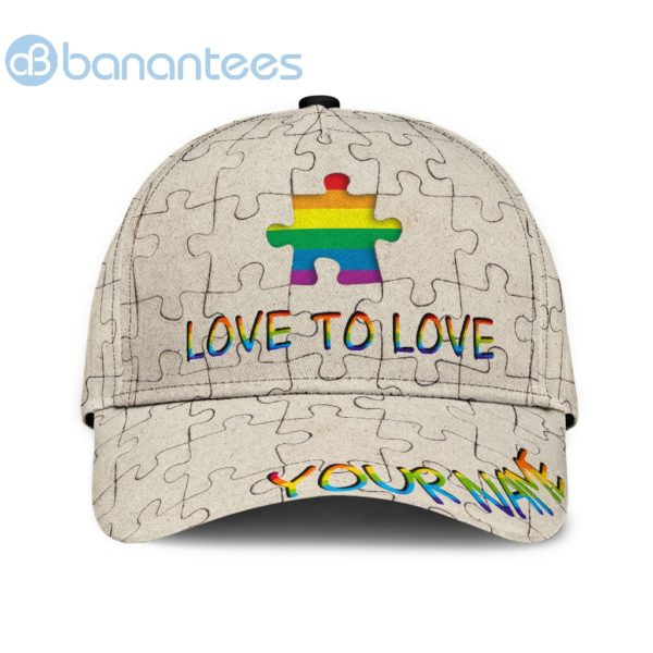 Personalized Lgbt Pride Love Is Love Lgbtq Unisex Cap Product Photo