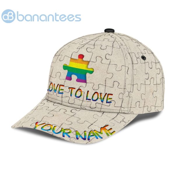 Personalized Lgbt Pride Love Is Love Lgbtq Unisex Cap Product Photo