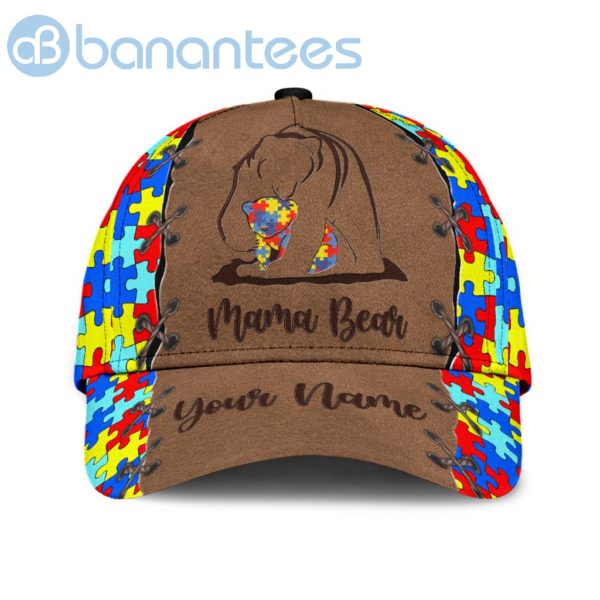 Personalized Mama Bear Autism Awareness All Over Printed 3D Cap Product Photo