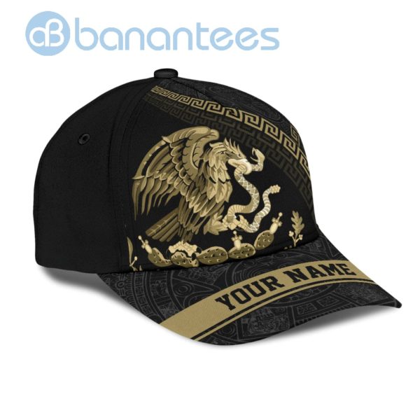 Personalized Mexico Aztec Gold All Over Printed 3D Cap Product Photo