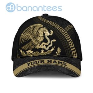 Personalized Mexico Aztec Gold All Over Printed 3D Cap Product Photo