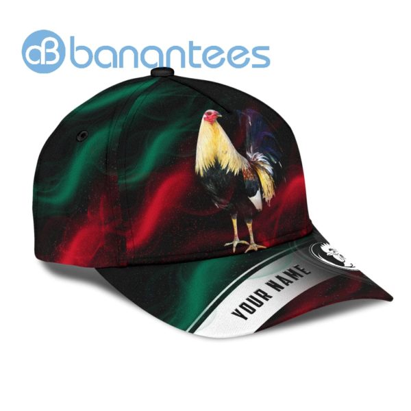 Personalized Mexico Rooster Black All Over Printed 3D Cap Product Photo