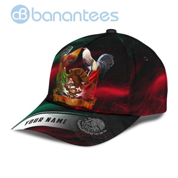 Personalized Mexico Rooster Smoke All Over Printed 3D Cap Product Photo