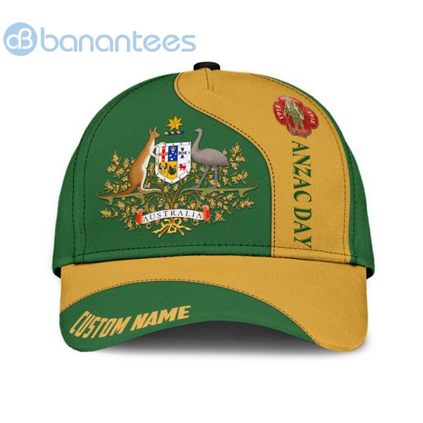 Personalized Name Anzacay Australia Remember 3D All Over Printed 3D Cap Product Photo