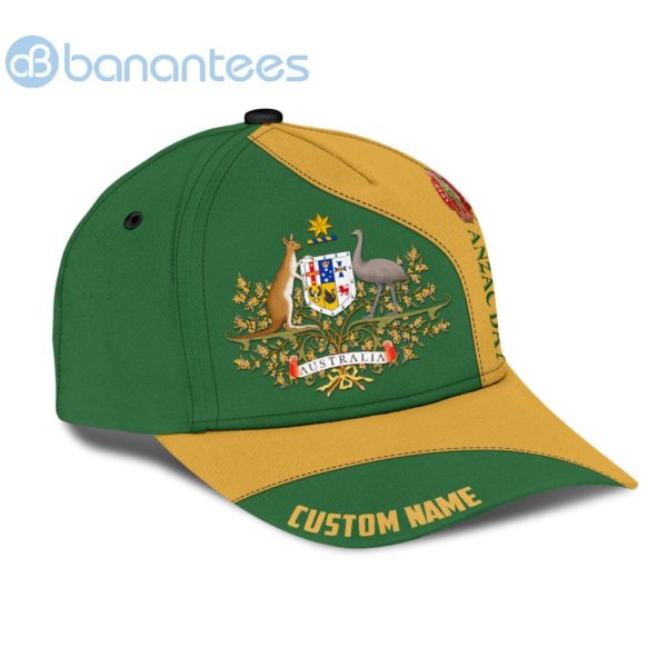 Personalized Name Anzacay Australia Remember 3D All Over Printed 3D Cap Product Photo