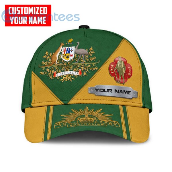Personalized Name Anzacay Remember Australia 3D All Over Printed 3D Cap Product Photo