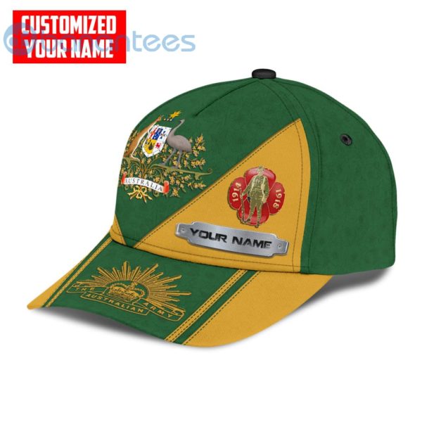 Personalized Name Anzacay Remember Australia 3D All Over Printed 3D Cap Product Photo