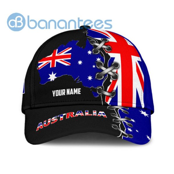 Personalized Name Australia Flag All Over Printed 3D Cap Product Photo