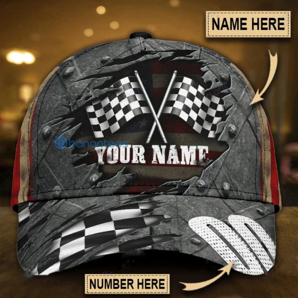 Personalized Name Biker All Over Printed 3D Cap Product Photo