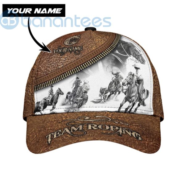 Personalized Name Bull Riding All Over Printed 3D Cap Product Photo