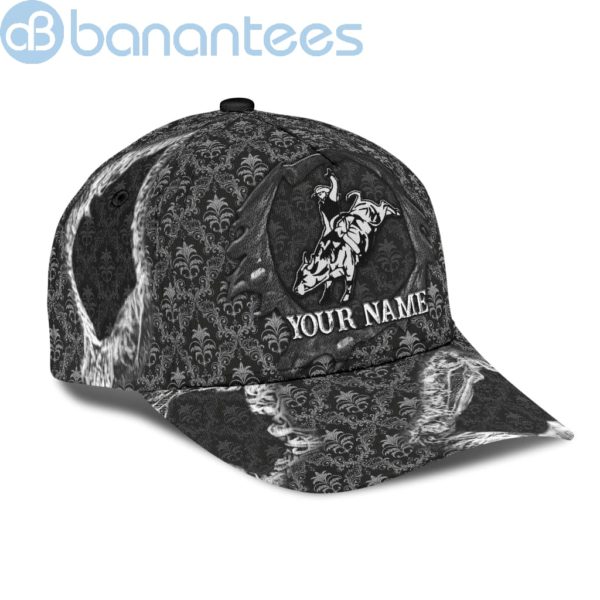 Personalized Name Bull Riding All Over Printed 3D Cap Product Photo