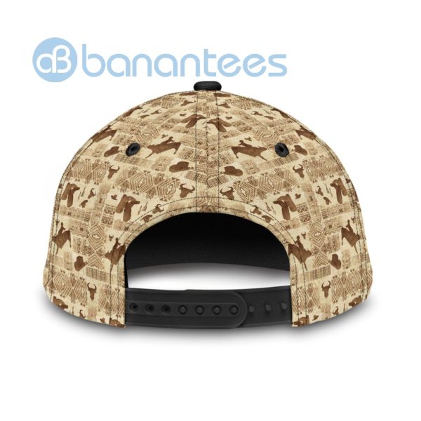Personalized Name Bull Riding All Over Printed 3D Cap Product Photo