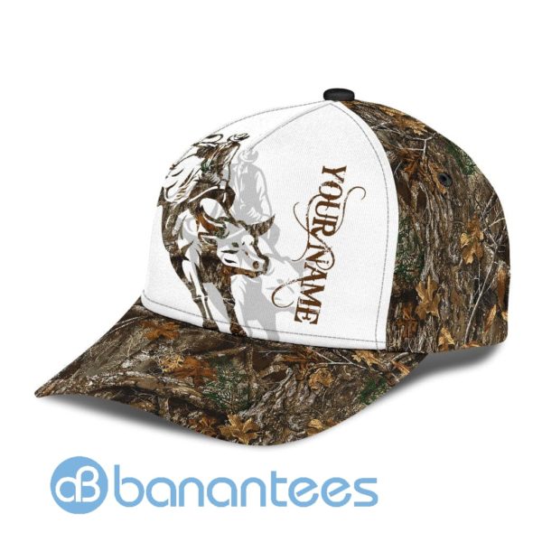 Personalized Name Bull Riding All Over Printed 3D Cap Tattoo Product Photo