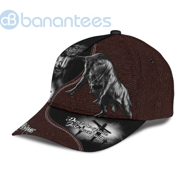 Personalized Name Bull Riding Jesus All Over Printed 3D Capa Product Photo