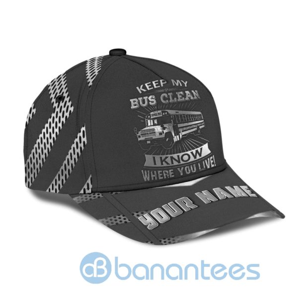 Personalized Name Busriver Black All Over Printed 3D Cap Product Photo