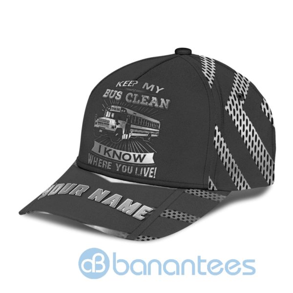 Personalized Name Busriver Black All Over Printed 3D Cap Product Photo
