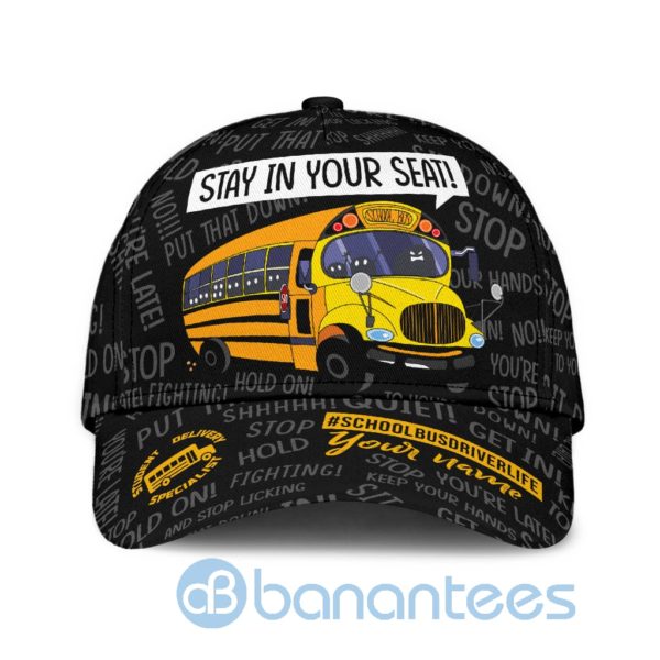 Personalized Name Busriver Stay In Your Seat Printed 3D Cap Product Photo