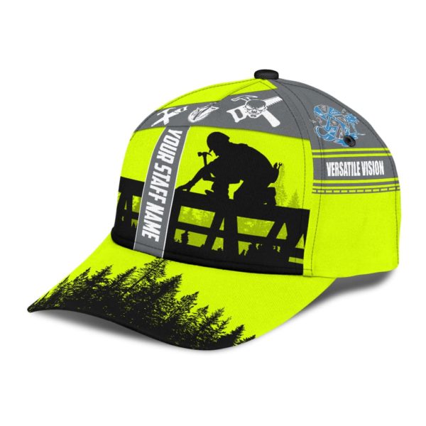 Personalized Name Carpenter All Over Printed 3D Cap Product Photo